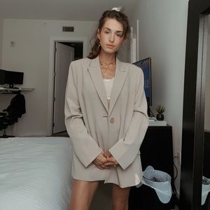 Vintage BLAZER oversized in beige